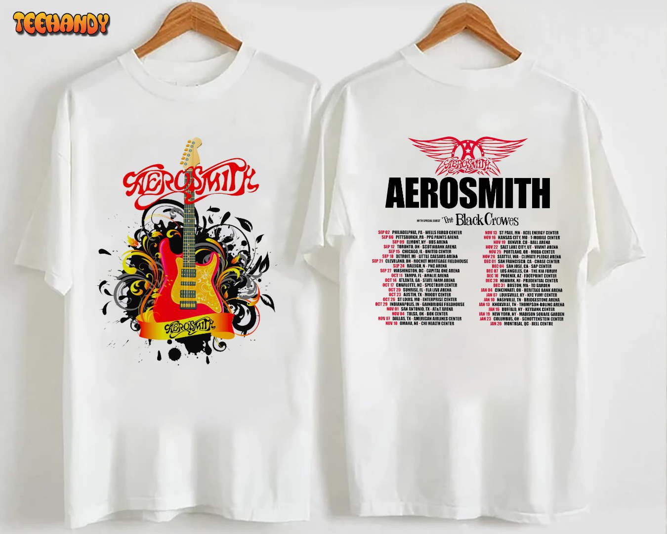 Rock Band Aerosmith Band 2023 Tour Shirt