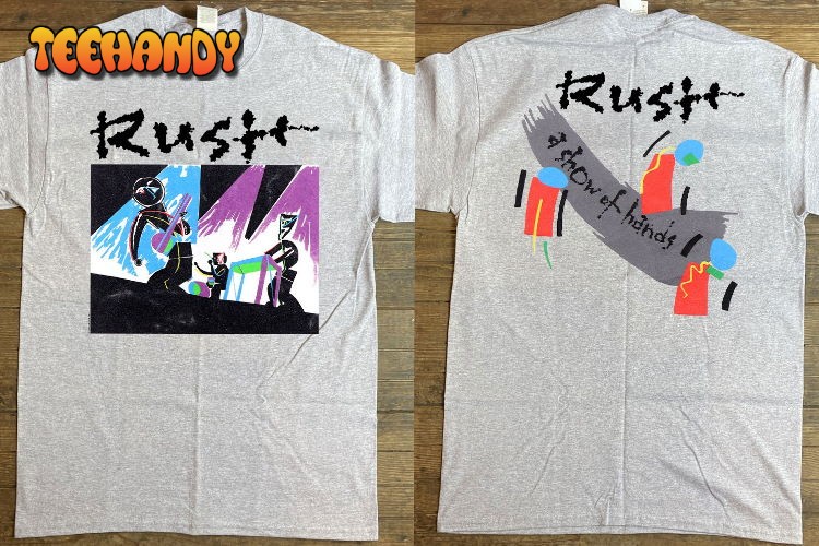 Rush A Show of Hands Tour 1989 T shirt, Rush Tour 1989 T-Shirt