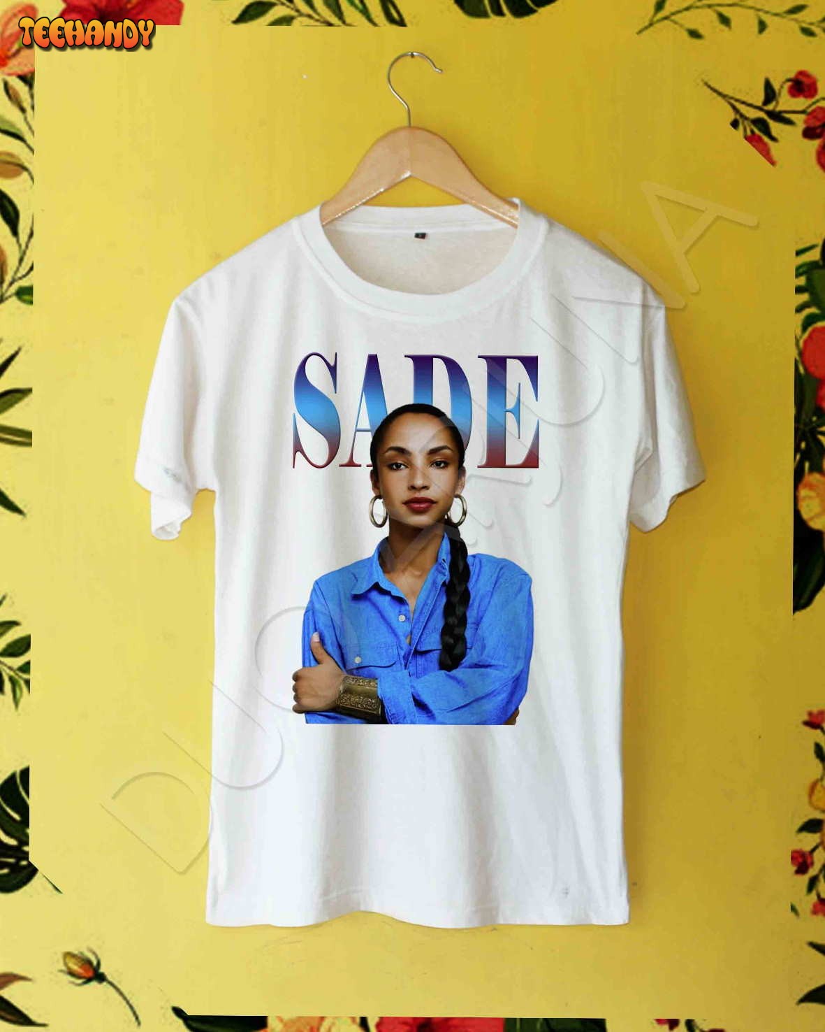 SADE ADU Merch Tour Black Color Vtg Design T-shirt