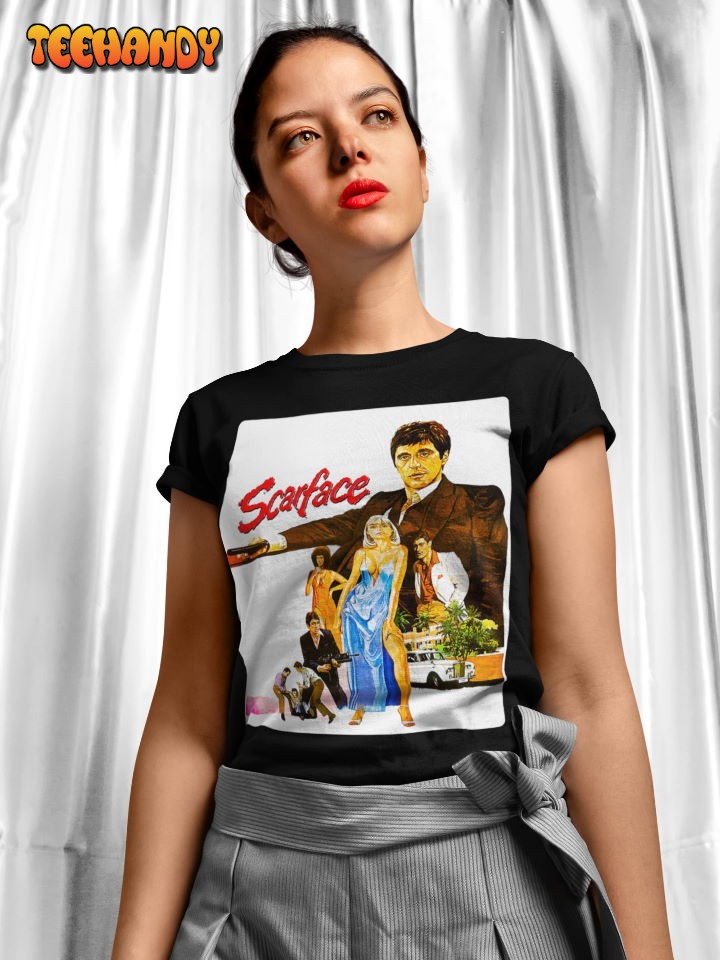 Scarface Movie Poster T Shirt, 80’s Movie Nostalgia Shirt