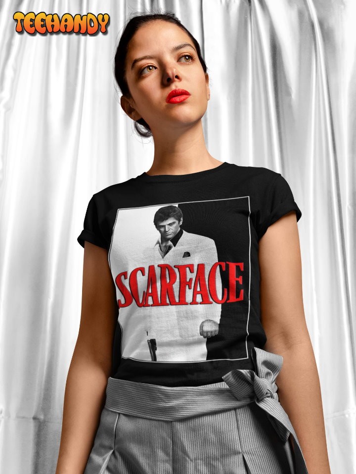 Scarface Soft T-Shirt, Scarface Movie Poster 80s Vintage Graphic T Shirt