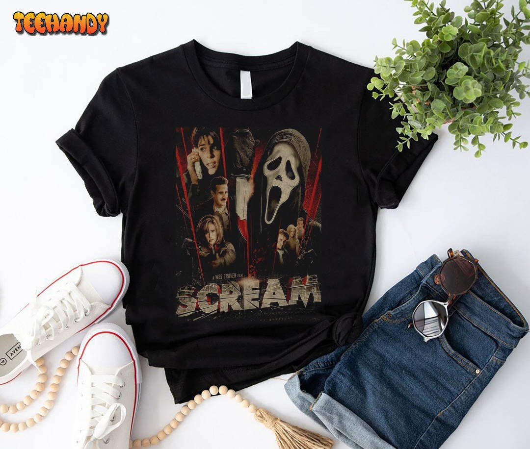 Scream Horror T-Shirt, Ghost Face Shirt, Ghostface Scream Shirt