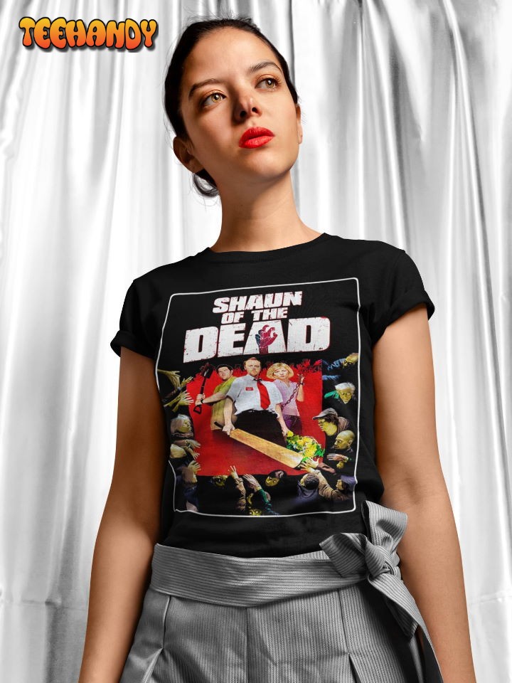 Shaun Of The Dead Soft T-Shirt, Shaun Of The Dead Movie Poster Shirt