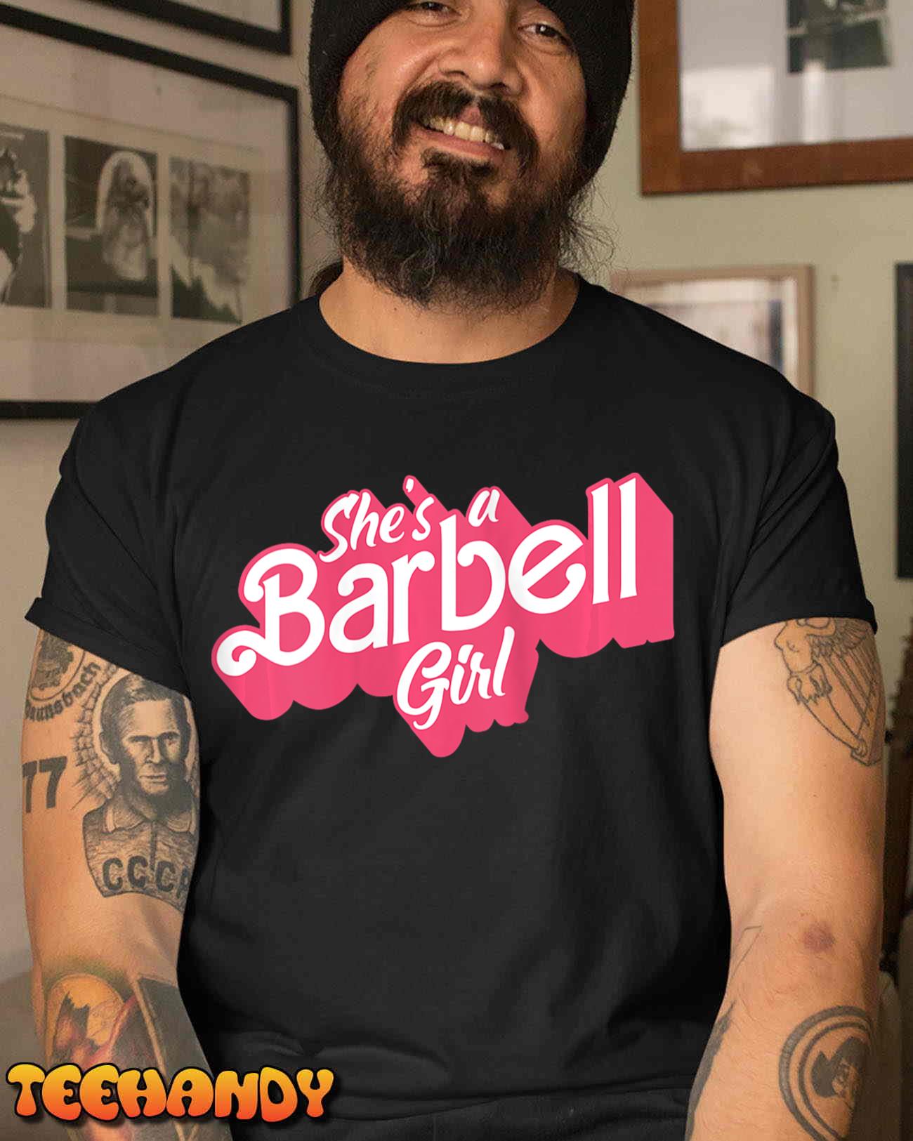 She’s A Barbell Girl Female Weightlifting Bodybuilder Gym Tank Top