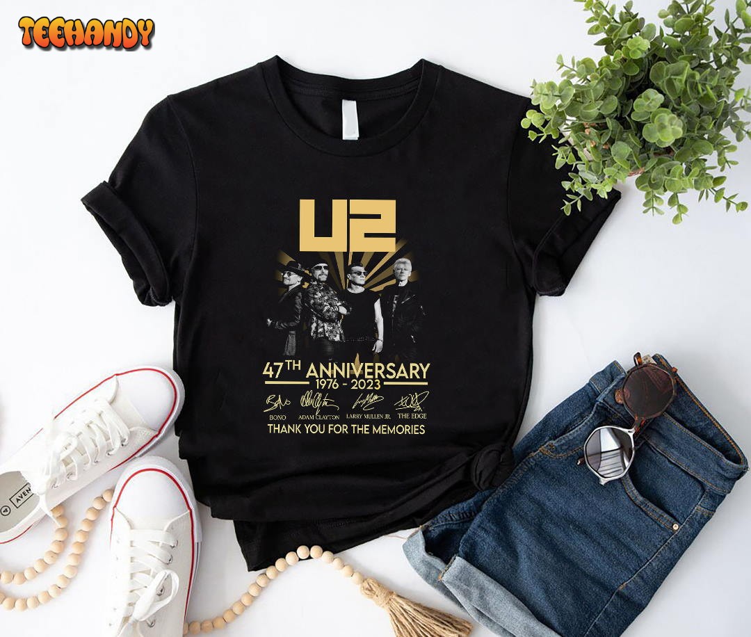 Signature  47 Years U2 Band Fan Gift Shirt, The Joshua Tree U2 Band Shirt