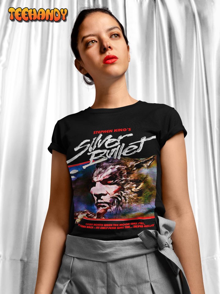 Silver Bullet Soft T-Shirt, Silver Bullet Movie Poster Shirt, 80s Horror Movie Shirt