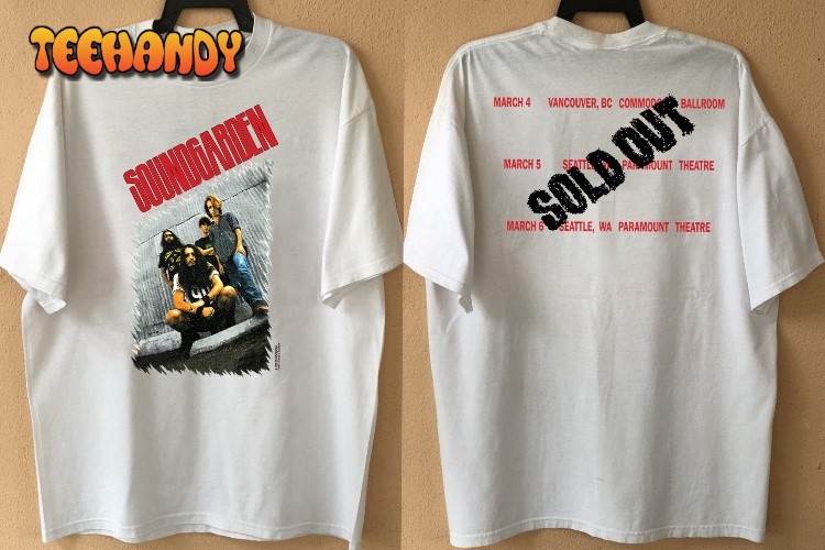 Soundgarden SOLD OUT T-Shirt, Soundgarden Rock Band T-Shirt