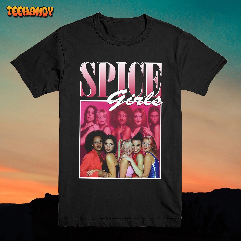 Spice Girls T Shirt Vintage Artist Tees 90’s Inspired Homage Style  T Shirt