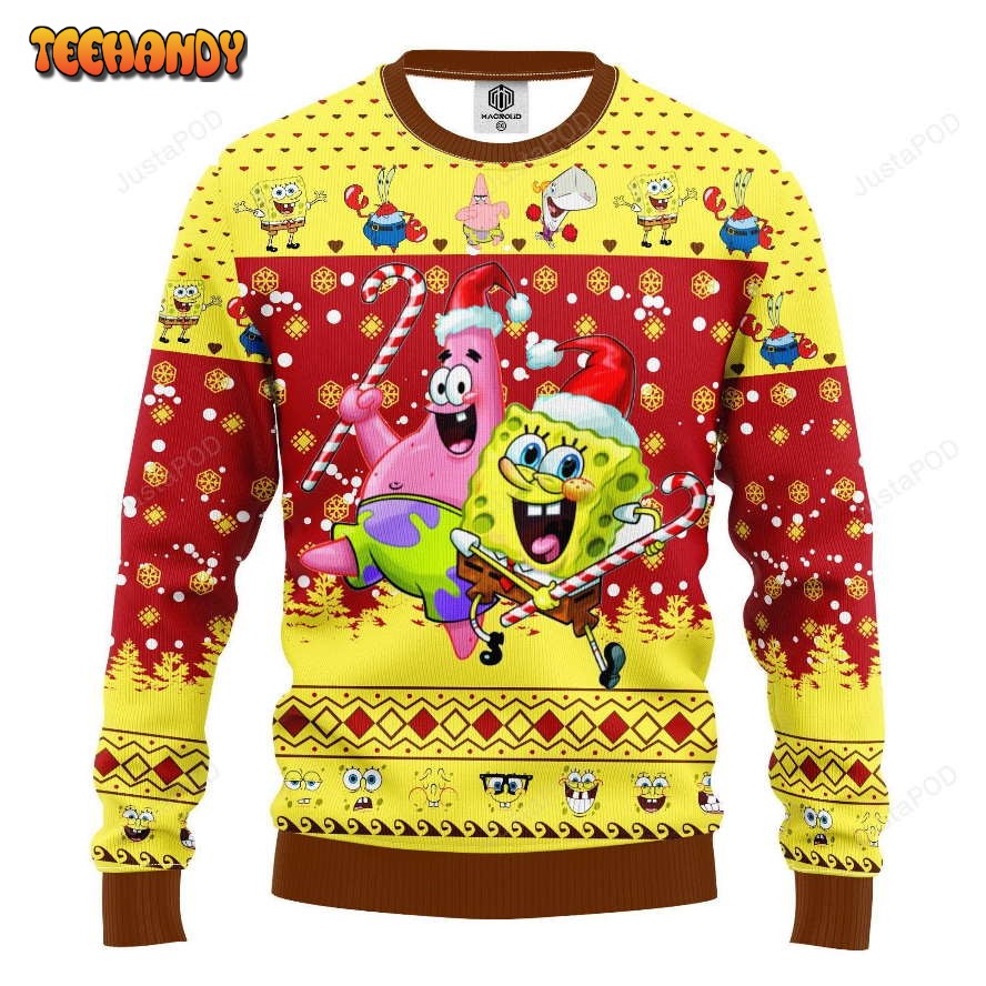 Spongebob Patrick Ugly Christmas Sweater, Ugly Sweater, Christmas Sweaters