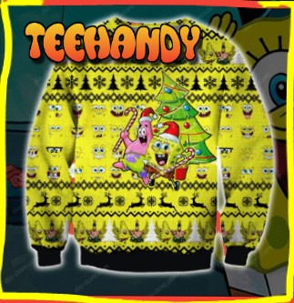 SpongeBob Ugly Christmas Sweater, All Over Print Sweatshirt, Ugly Sweater