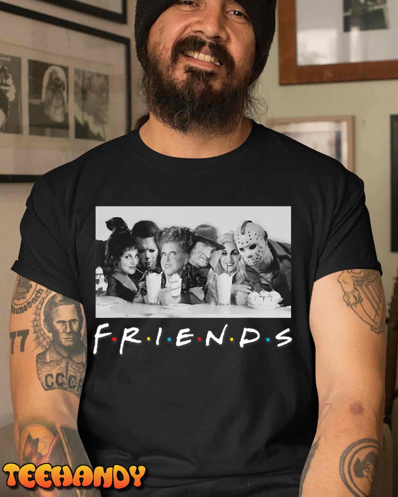 Spooky Friends Milkshake Meetup A Delicious Gathering T-Shirt