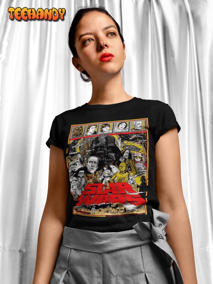 Star Wars Movie Poster T Shirt, 70’s Movie Nostalgia T Shirt