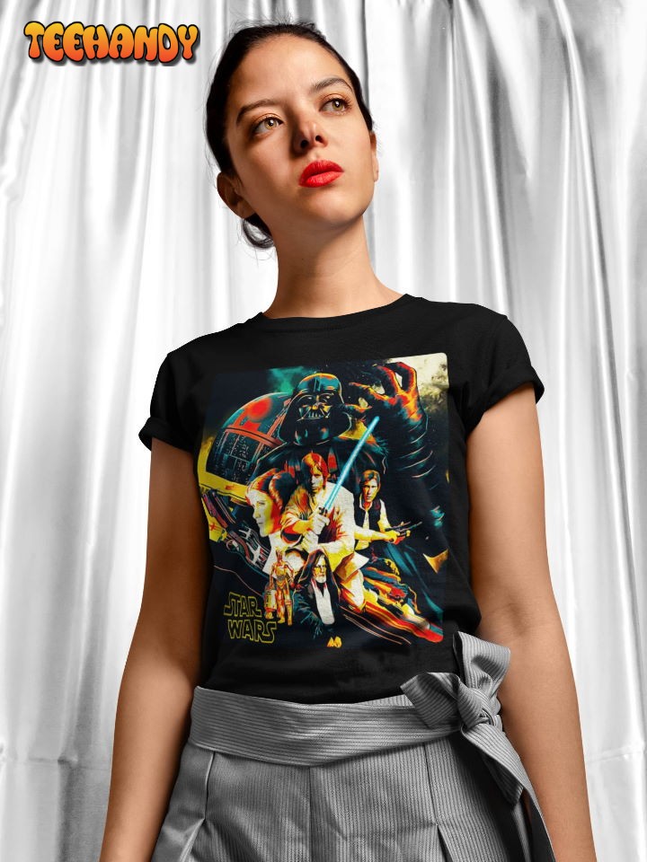 Star Wars Soft T-Shirt, Star Wars Movie Poster T Shirt, 70’s Movie Fan Art Shirt