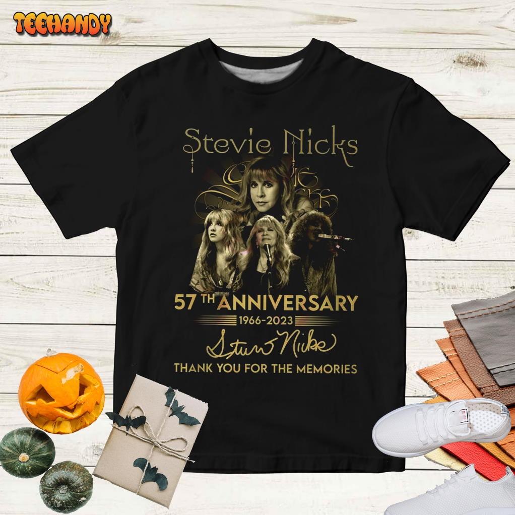 Stevie Nicks 57th Anniversary 1966 – 2023 T shirt, Stevie Nicks Music T shirt