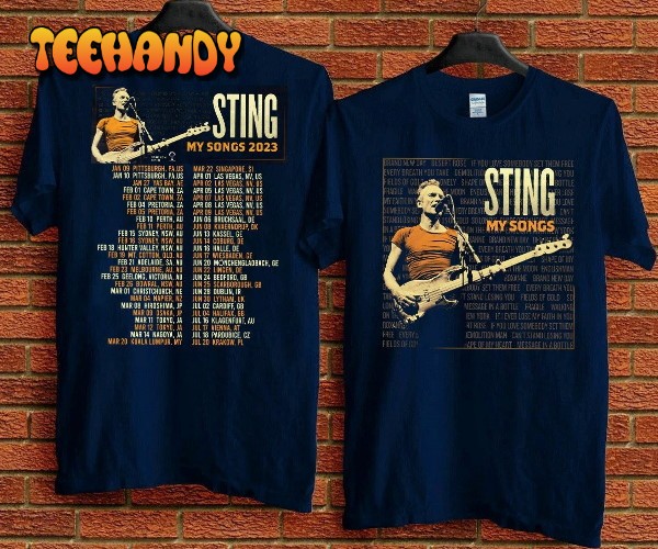 STING My Songs 2023 Tour T-Shirt, Sting My Songs World Tour 2023 T-Shirt