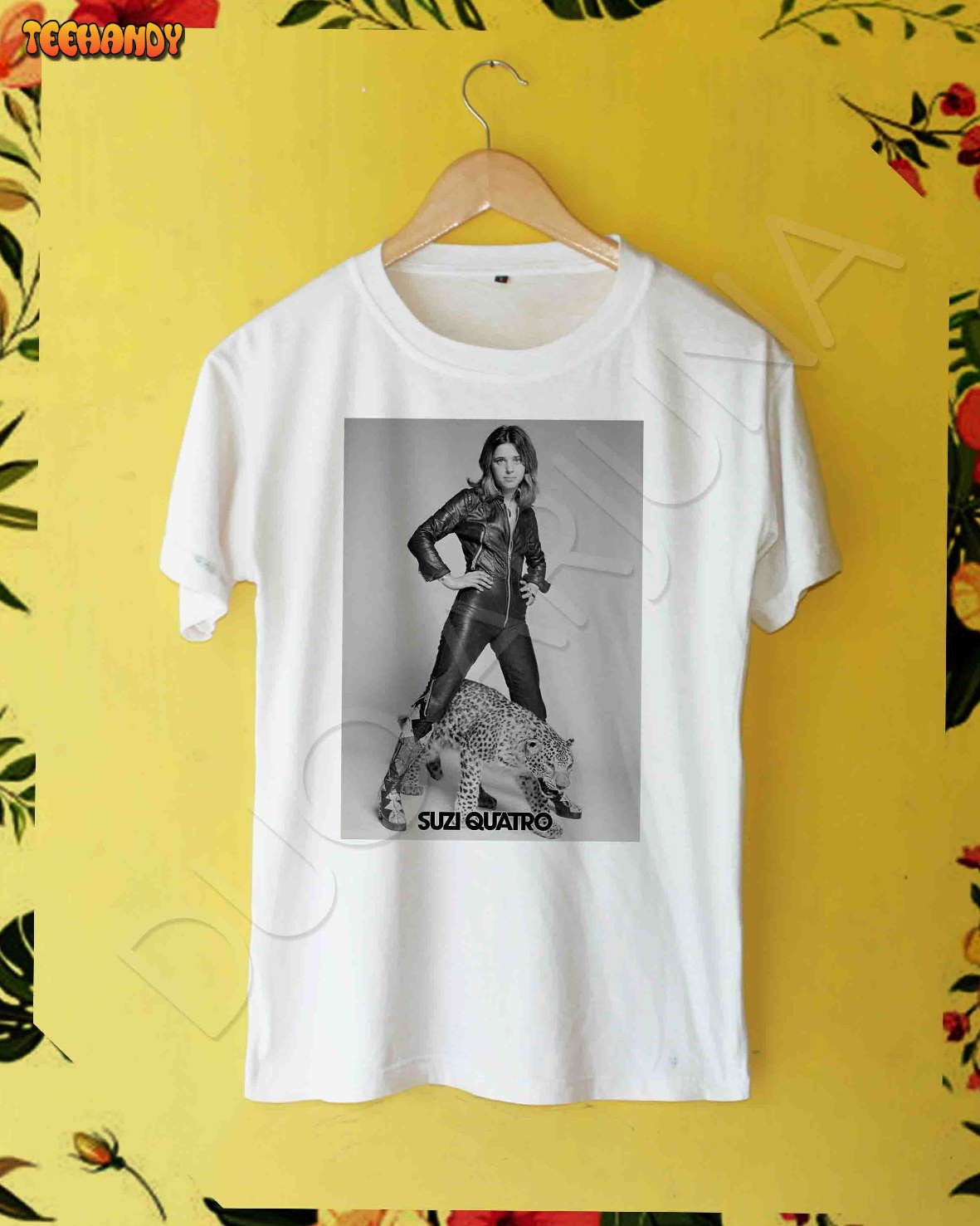 SUZI QUATRO t-shirt 90s Suzi Quatro Rare Graphic Unisex T-Shirt