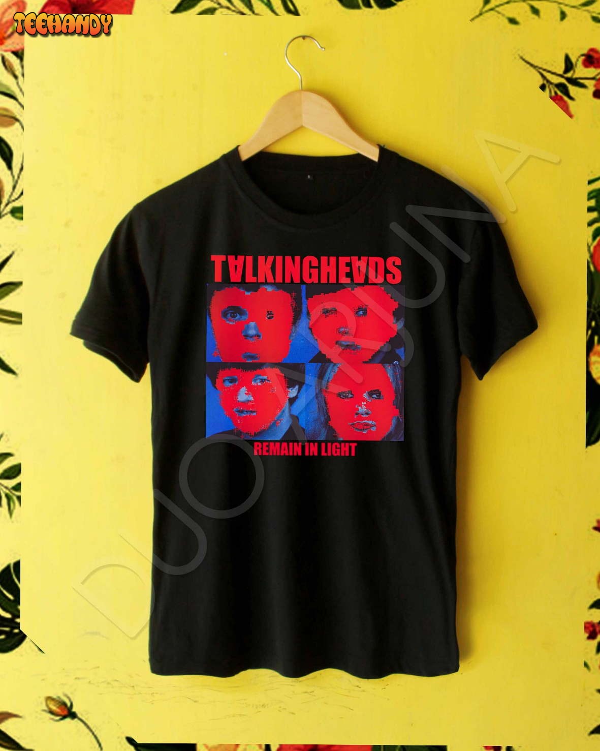 Talking Heads T-Shirt Remain In Light Punk Rock Music Retro T Shirt