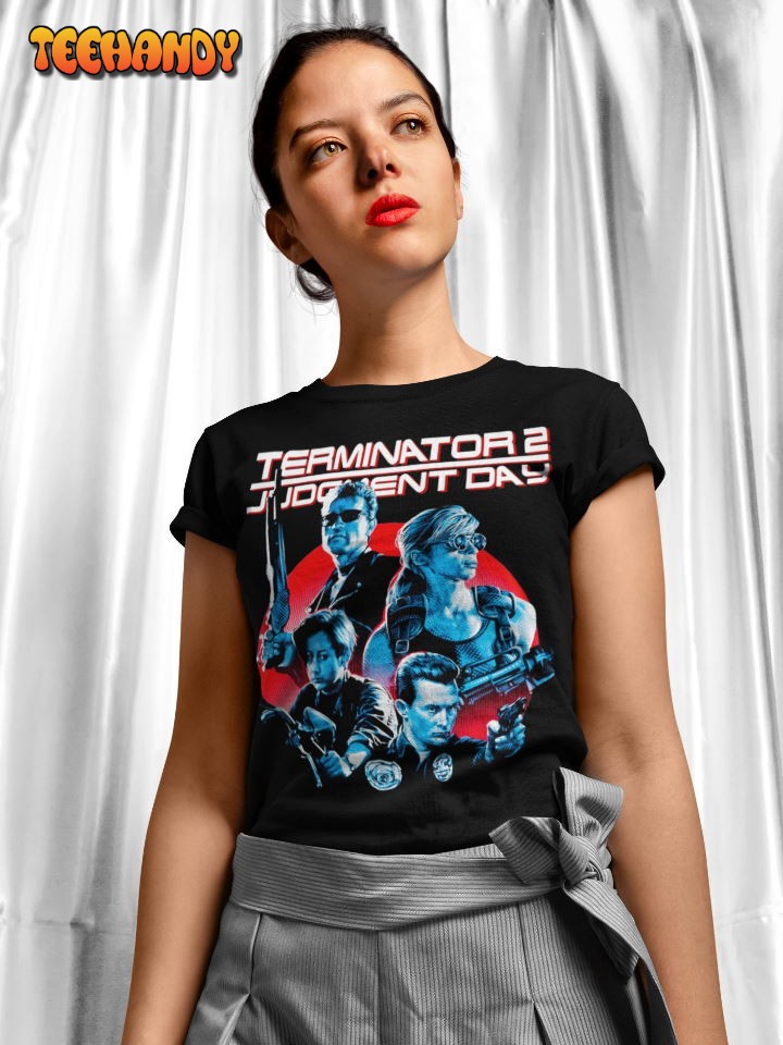 Terminator 2 Soft Movie Poster Shirt, 90s Movie Nostalgia Graphic T Shirt