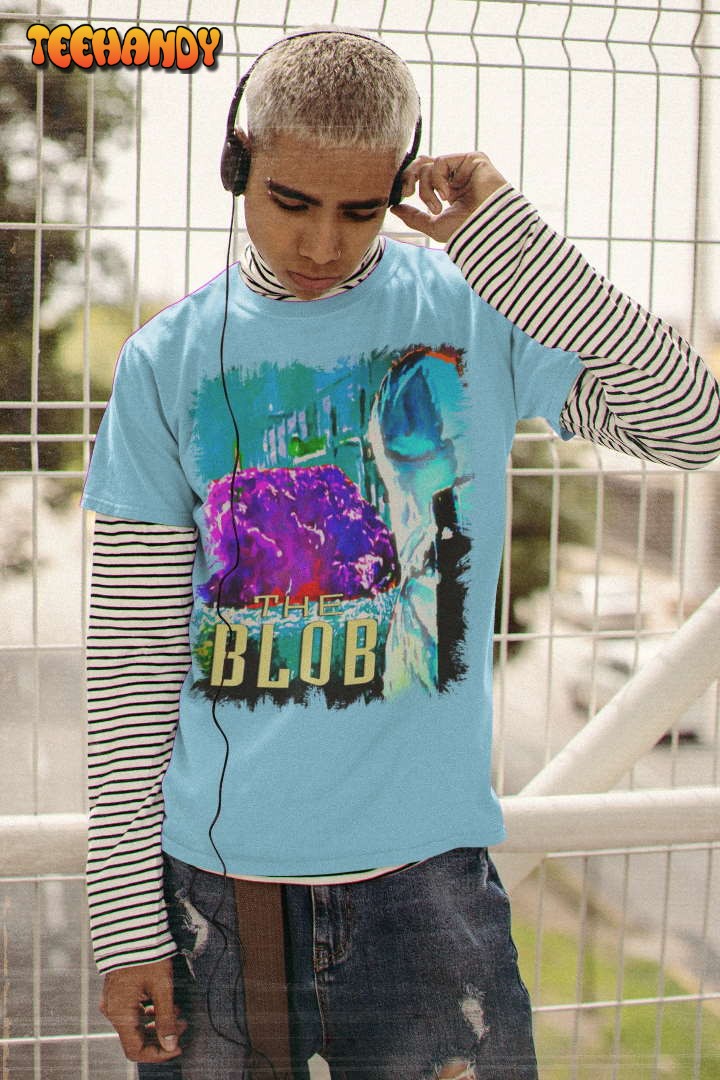 The Blob Poster Style Soft T-Shirt, 80s Movie Nostalgia T Shirt