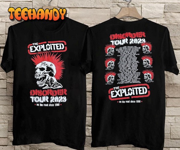 The Exploited Disorder Tour 2023 T-Shirt, The Exploited Band T-Shirt