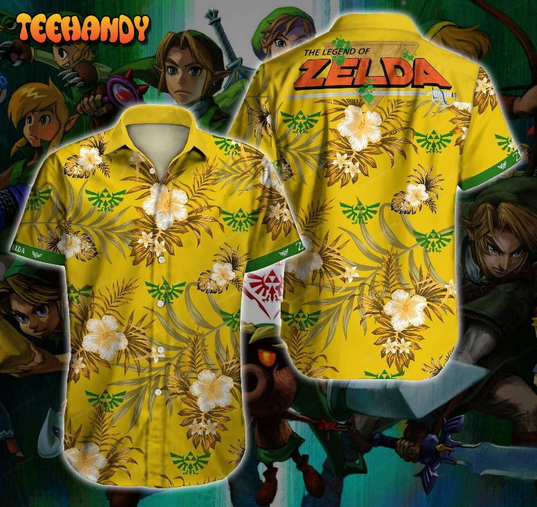 The Legend Of Zelda Tropical Hawaiian Shirt, Flora Of Hyrule Hawaii Shirt