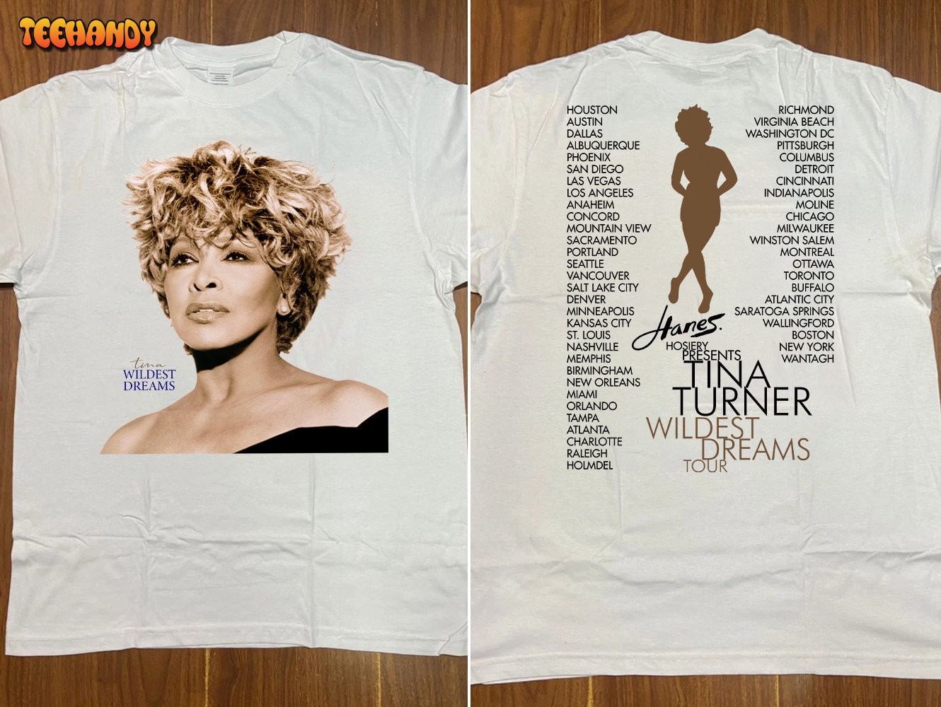 Tina Turner Wildest Dreams Tour 1996 T- Shirt, Tina Turner Tour ’96 T-Shirt