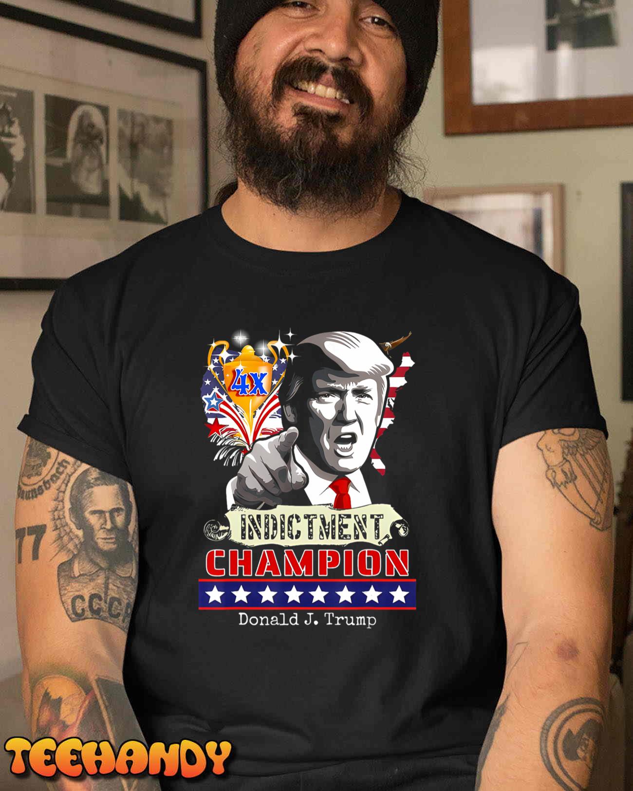 Trump 4-Time Indictment Champ T-Shirt