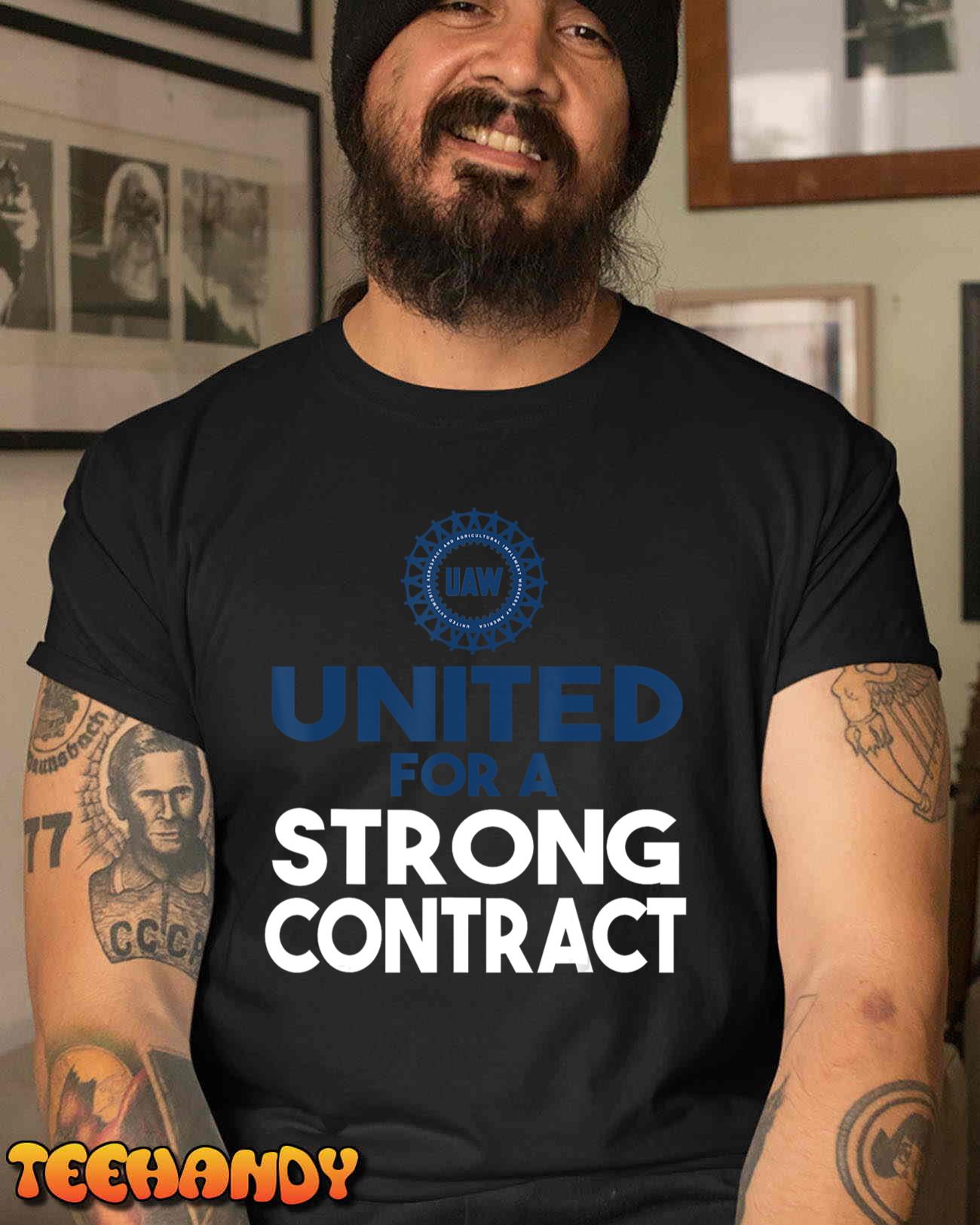 UAW Strike 2023 United Auto Workers Union UAW Strong Red T-Shirt