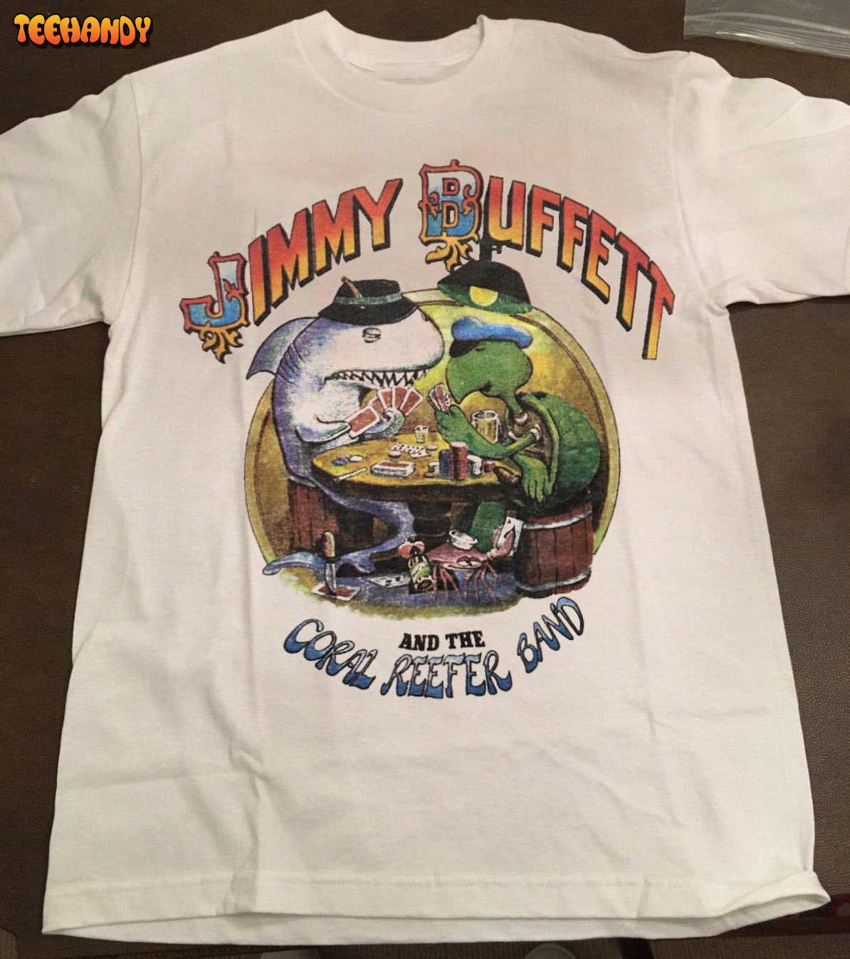 Vintage 70s Jimmy Buffett And The Coral Reefer Band T Shirt