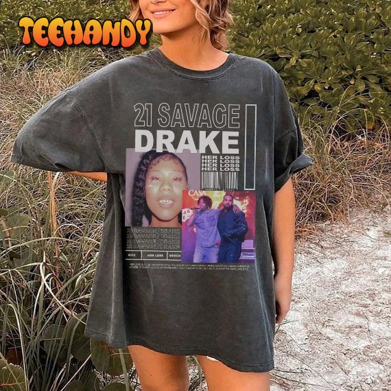 Vintage Drake 21 Savage T-Shirt, Her Loss Shirt, Vintage 90s Bootleg Shirt