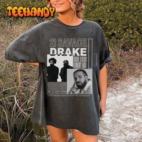 Vintage Drake 21 Savage T-Shirt, Vintage 90s Bootleg Shirt