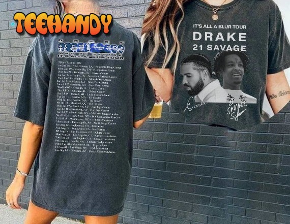 Vintage Drake 21 Savage Tour Rescheduled T-Shirt