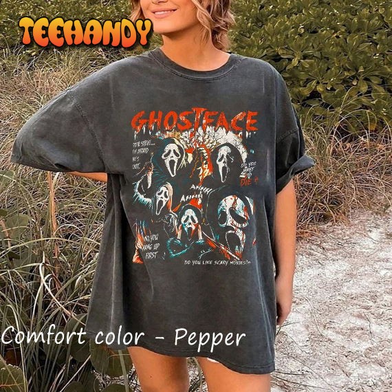 Vintage Ghostface T-Shirt, Scream Movie Shirt, Let’s Watch Scary Movie  T Shirt