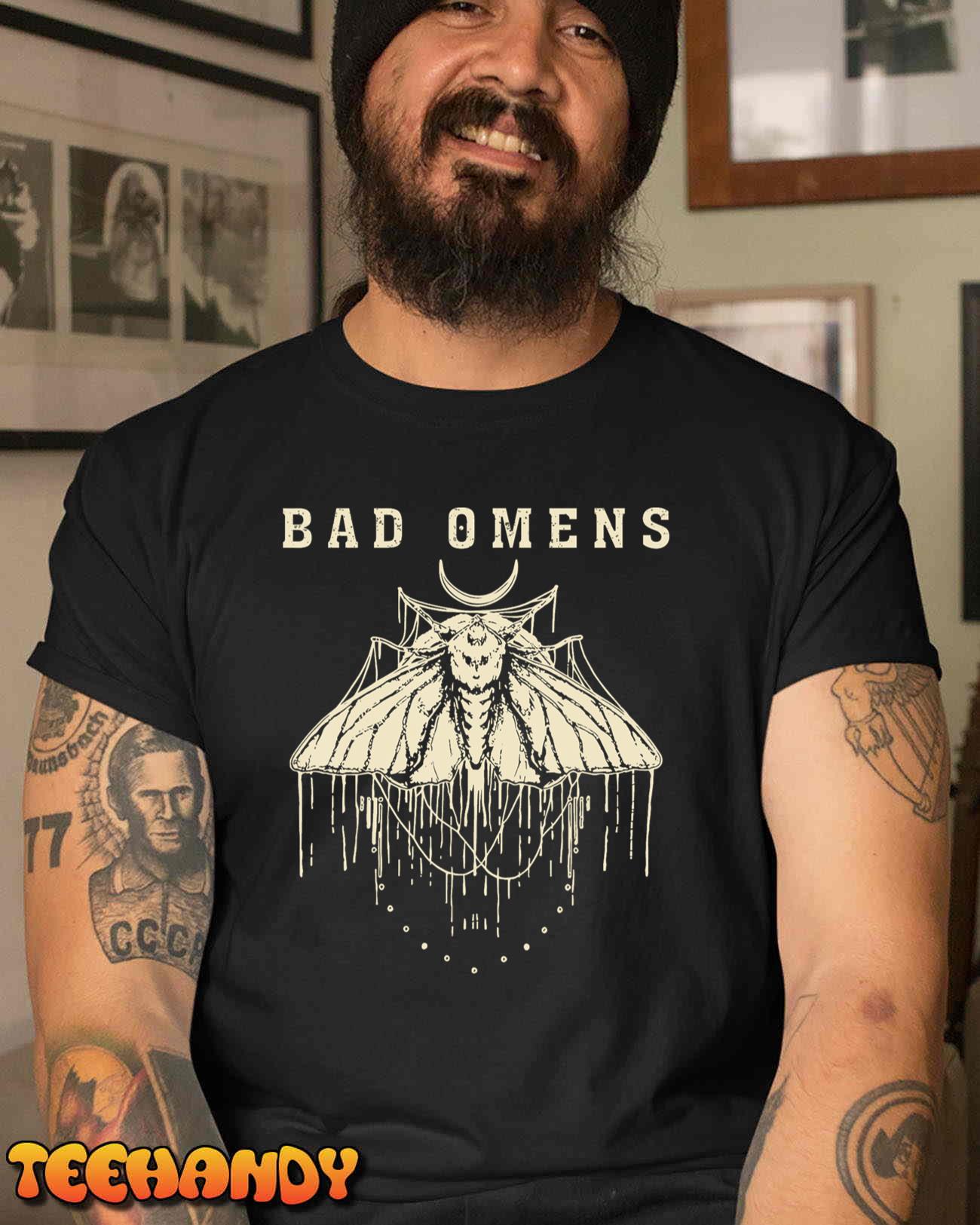 Vintage Moth Bad Omens Funny T-Shirt