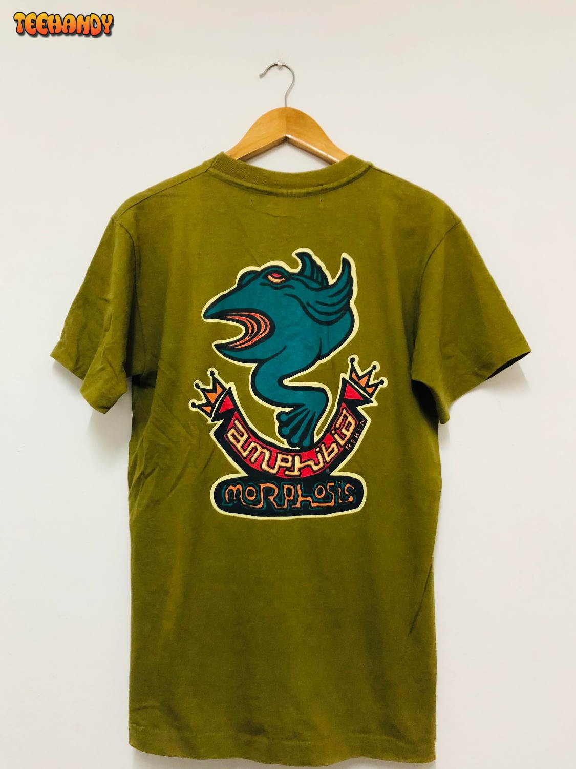 Vintage Original 90s Amphibia Morphosis Artwork by Reken T-Shirt