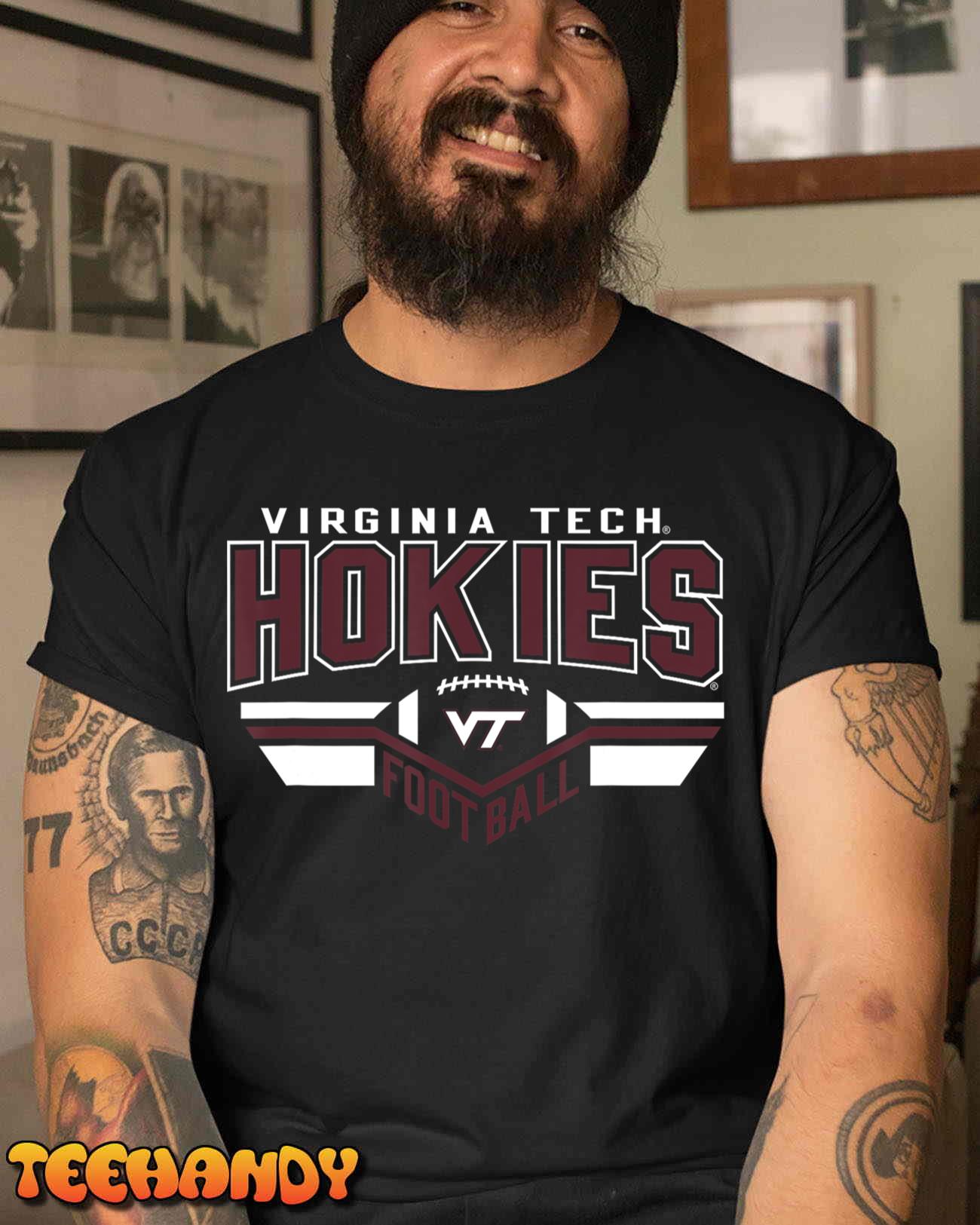 Virginia Tech Hokies Football Turf Orange T-Shirt