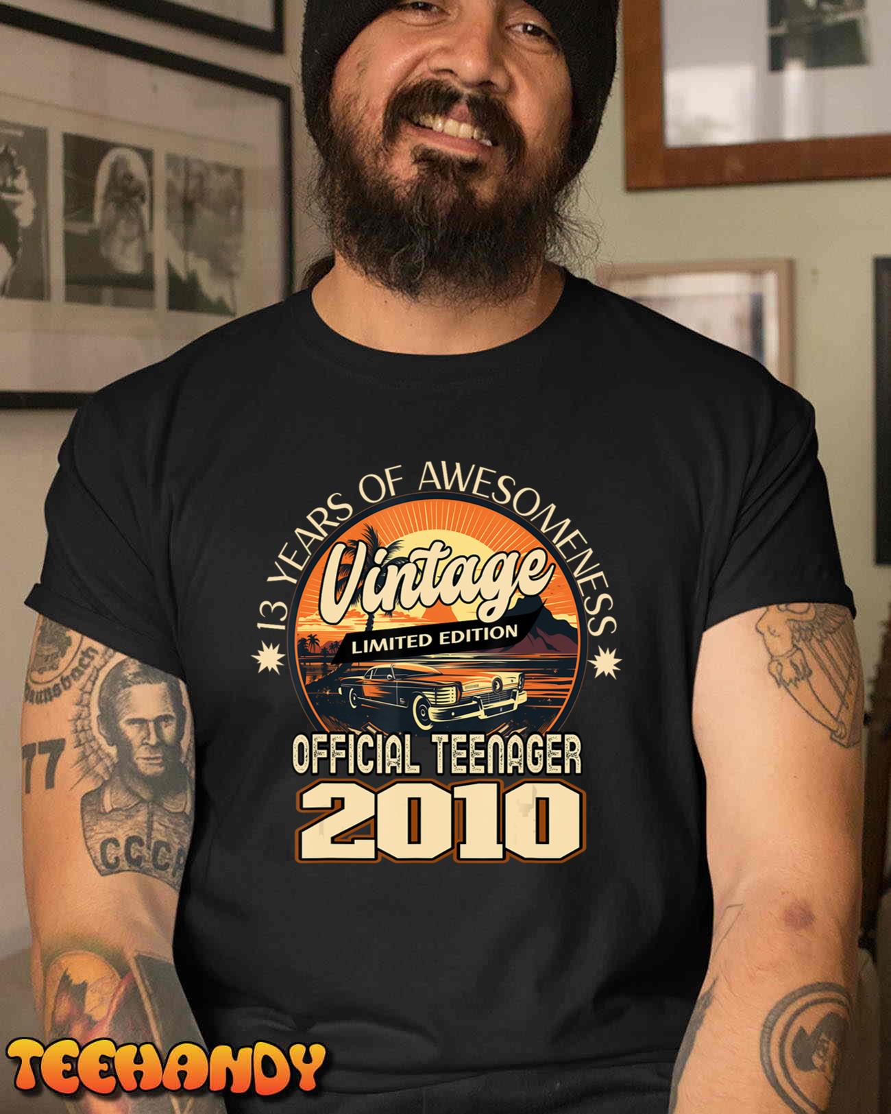 13th Birthday 2010 Vintage Celebration – 13 Years Old Gag T-Shirt