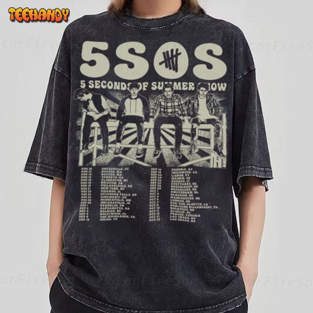 2 sides 5SOS tour 2023 T-Shirt, 5SOS Shirt, 5SOS Starry Night Shirt