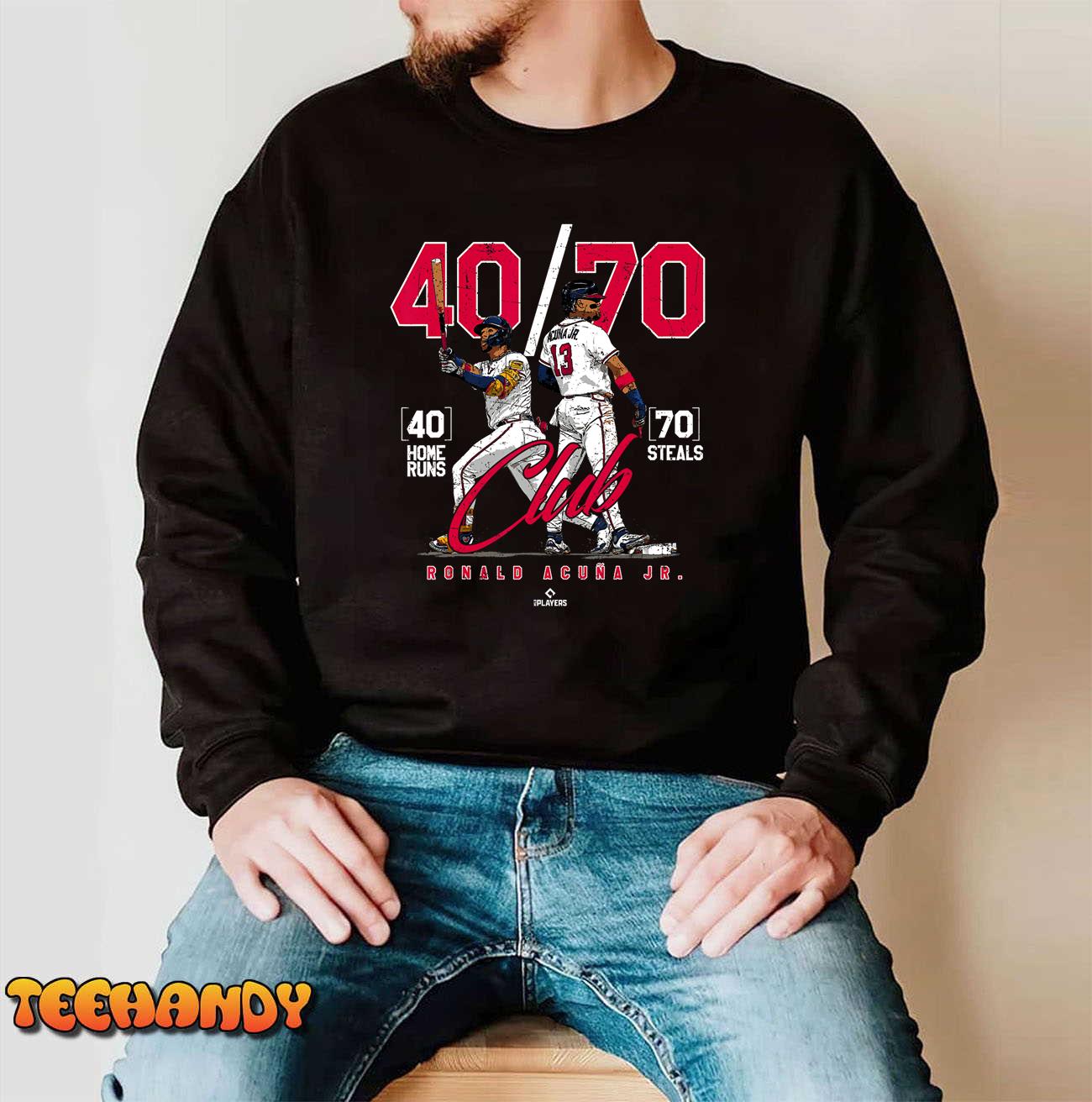 40-70 Club Ronald Acuna Jr Atlanta MLBPA T Shirt - TheKingShirtS