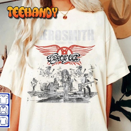 Aerosmith 2023-2024 Peace Out Farewell Tour with The Black Tour Shirt