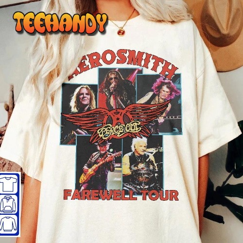 Aerosmith Peace Out Farewell Tour Vintage Retro Style Sweatshirt