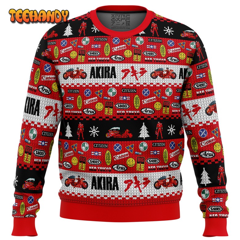 Akira Bike Decals Ugly Christmas Sweater