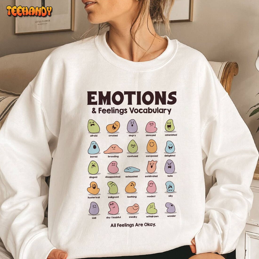 All Feelings Are Okay Sweatshirt, Cute Emotions Shirt, Sweashirt