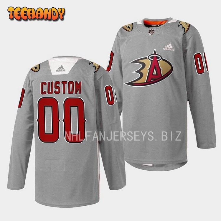 Anaheim Ducks Custom 2023 Angels Night Gray Jersey