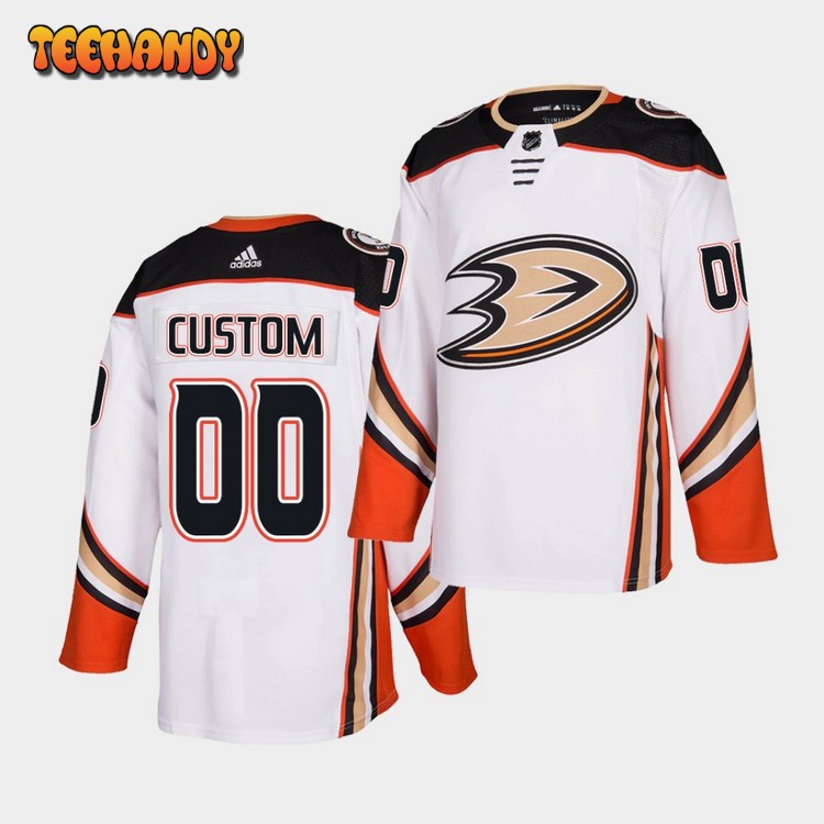 Anaheim Ducks Custom Away White Jersey