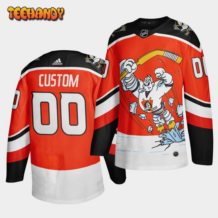 Anaheim Ducks Custom Reverse Third Orange Jersey