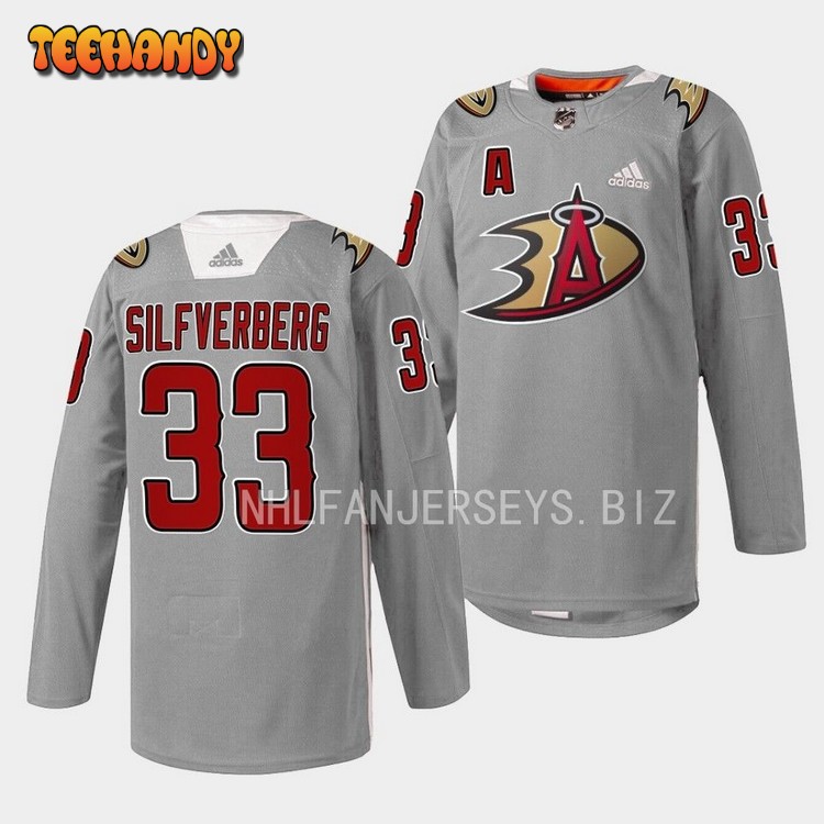 Anaheim Ducks Jakob Silfverberg 2023 Angels Night Gray Jersey