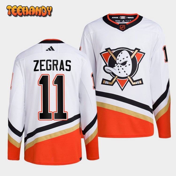 Anaheim Ducks Trevor Zegras Reverse White Jersey