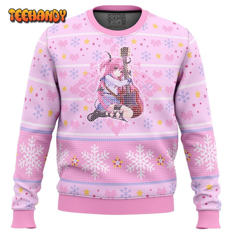 Angel Beats Yui Loves Guitar Ugly Christmas Sweater