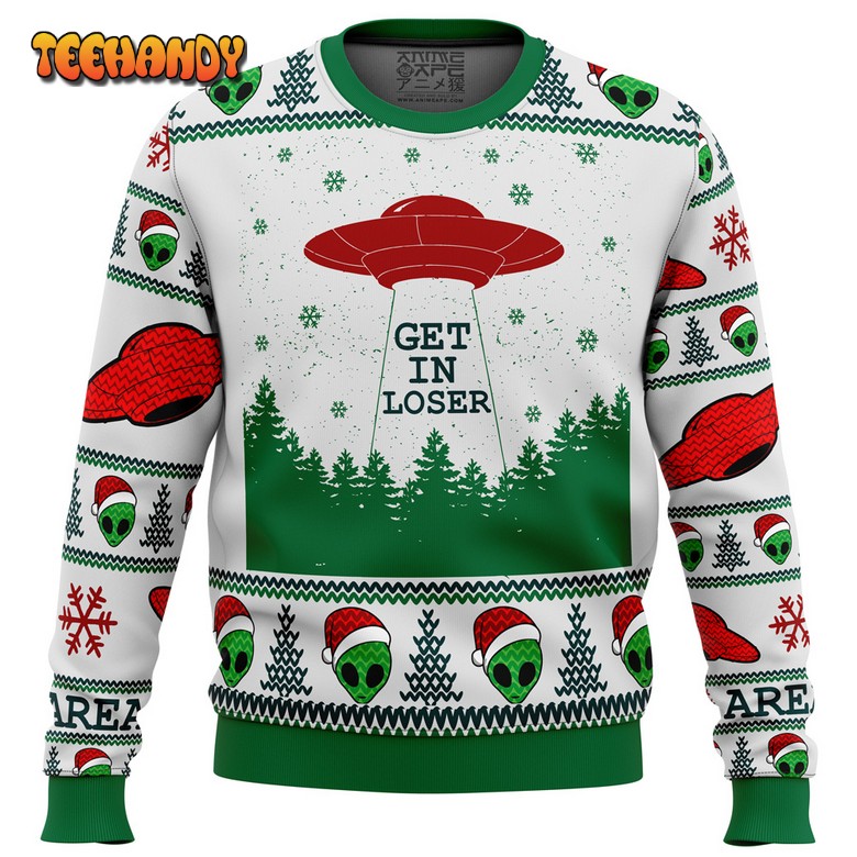 Area 51 Get in Loser Ugly Christmas Sweater